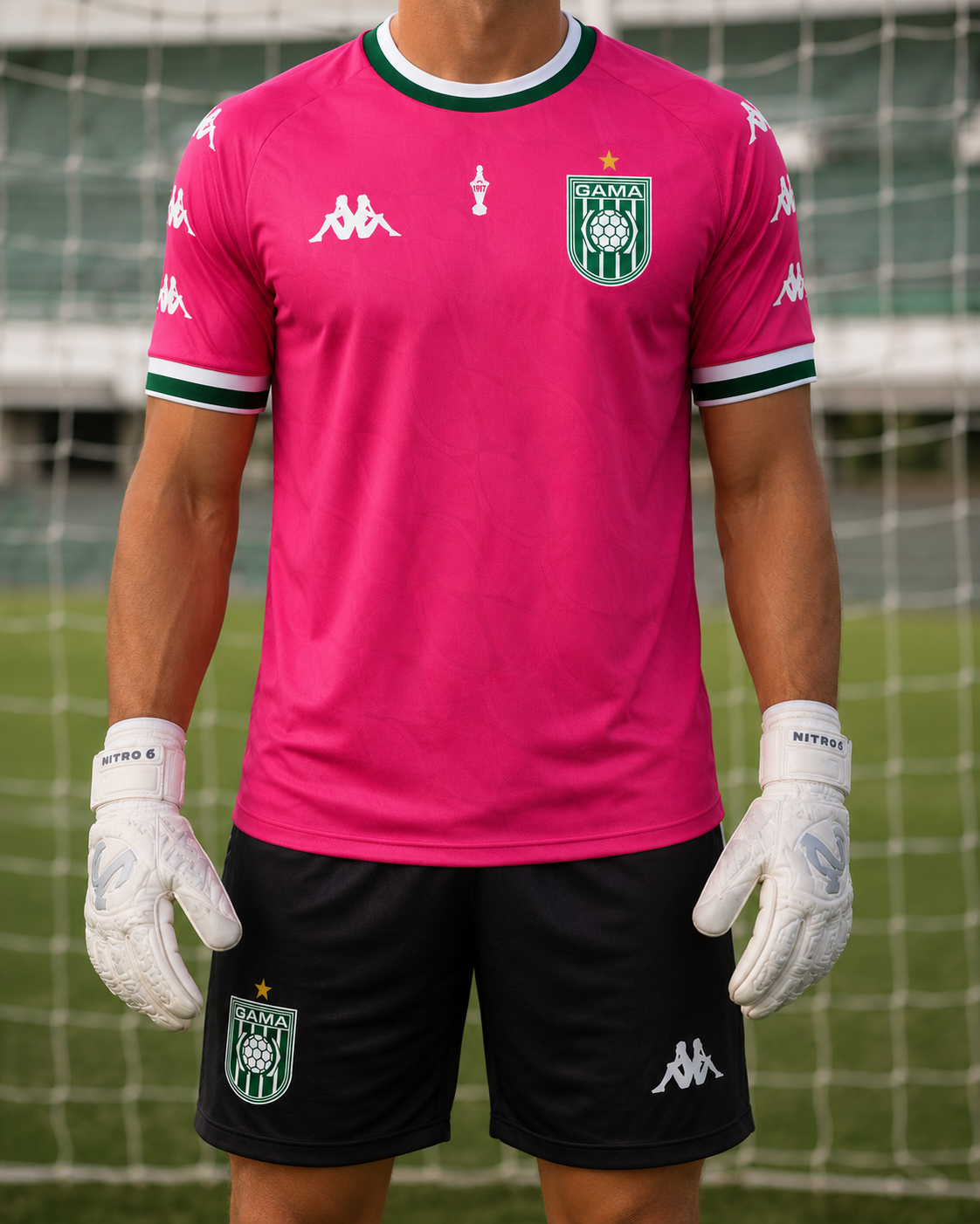 CAMISA GOALKEEPER KOMBAT GAMA 26 PINK FLUOR
